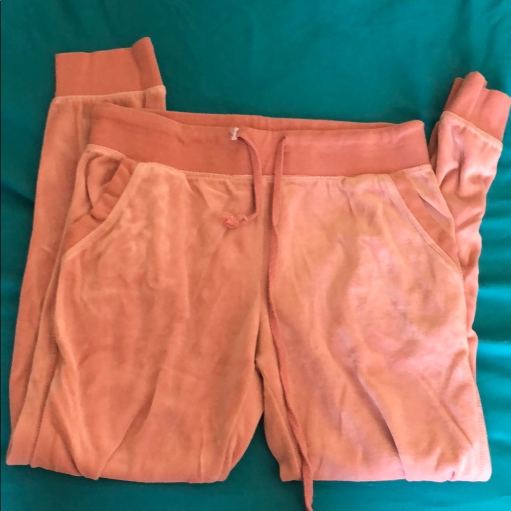Velour sweat pants